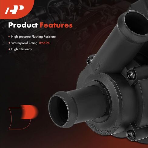 مضخة مياه المحرك الكهربائية A-premium [تناسب DOHC ، 4ycl. 2.0L] متوافق مع Volkswagen & Audi Car - A3 Quattro ، TT Quattro ، Passat CC ، Tiguan 09-16 ، Jetta ، GTI ، CC ، EOS ، Beetle ، مع سلك (دبابيس) in Saudi Arabia