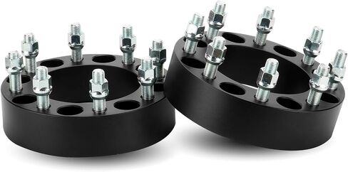 2pcs 8x170 2inch (50.8mm) فواصل العجلات مع M14x1.5 ترصيع 125 مم تجويف لعام 2003-2005 Ford ، 2003-2009 F-250 F-350 ، 2003-2022 Ford F-250 F-350 Super Duty ، 8 Lugs Wheel. in Saudi Arabia