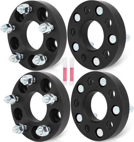 ECCPP 4 PCS تغيير نمط الترباس من 5x110 إلى 5x4.5 محولات العجلات التحويل Centric 1 "5 Lug 12x1.5 65.1mm لعام 2005-2010 لشيفروليه كوبالت 2006-2011 لشرط in Saudi Arabia