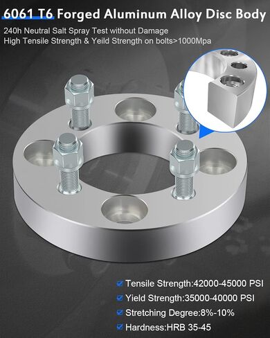 ECCPP 4PCS 1 inch Wheel Adapters 4 Lug change bolt pattern from 4x108 to 4x100 fits for 2011-2019 for Ford Fiesta 2000-2011 for Ford Focus-NOT FIT Stock Rims in Saudi Arabia