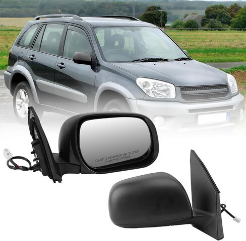 Right Passenger Side Mirror Compatible with Toyota RAV4 2009 2010 2011 2012 Power Manual Folding Non-Heated US Built Door Mirrors (3 Pins) in Kuwait
