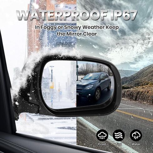 Right Passenger Side Mirror Compatible with Toyota RAV4 2009 2010 2011 2012 Power Manual Folding Non-Heated US Built Door Mirrors (3 Pins) in Kuwait