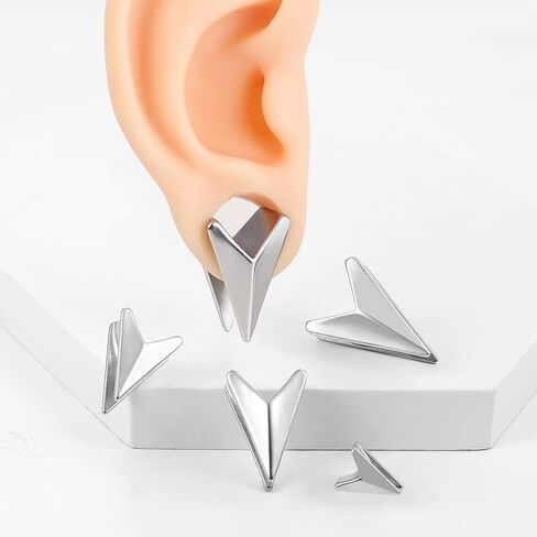 LADEMAYH 2 PCS OVAL مع مقابس الأذن قذيفة اللؤلؤ أنفاق الجسم مثقوبات الجسم الأساسي للنساء - الفولاذ المقاوم للصدأ 316L شماعات مثقوبة لأقراط تمتد earlobe 14mm = 9/16 " in Saudi Arabia