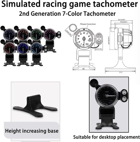 Obokidlyamor G2 Gear Speed Display PC Simulation Racing Game Dashboard For ThrustmasterT300/T300RS For Logitech G29 G923 G920 G27 SIMAGIC FANATEC MOZA R5 PXN V10 in Saudi Arabia