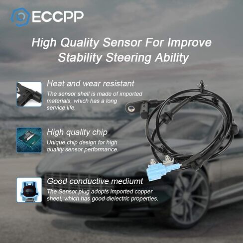 ECCPP Left Rear ABS Wheel Speed Sensor ABS Sensor fit for 2004-2009 for Nissan Quest Set of 2 in Saudi Arabia