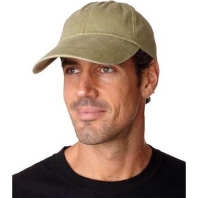 KEKLLE Adams Sunbuster Pigment Dyed Twill Cap With Extra Long Visor (Khaki) (ALL) in Saudi Arabia