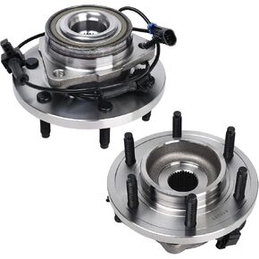 KUSATEC 515093 2pcs Front Wheel Bearing and Hub Assembly Compatible with 2006-2010 Hummer H3,2009-2010 H3T, 6 Lug Bolts w/ABS in Kuwait