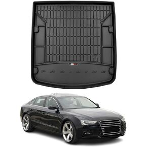 OMAC Premium Floor Mats for Audi A5 Sportback 2018-2024 Waterproof Heavy Duty Car Mats All Weather 3D Custom Fit Rubber Mat Odorless TPE Floor Liners Laser Measured Non-Slip (Black) in Kuwait