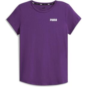 PUMA Womens Essentials Logo Crew Neck Short Sleeve Casual Tops Casual - Purple - Size M in Kuwait