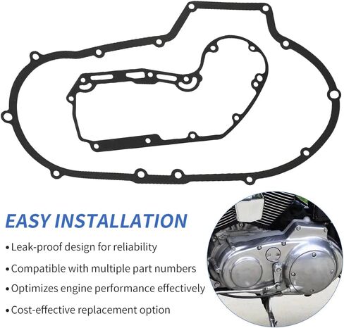 Clutch Primary Cover Gasket Kit Compatible with Sportster 1200 XLH1200 XL1200 1989-2003 OEM# 34955-89 25263-90FM in Saudi Arabia