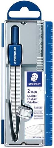 Staedtler Metal Geometrical Compass, Lead Box and Storage Case with Measurements in Saudi Arabia