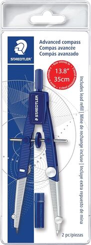 Staedtler Metal Geometrical Compass, Lead Box and Storage Case with Measurements in Saudi Arabia