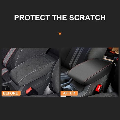 غطاء مسند الذراعين لفورد إيدج 2015-2022 Center Console Pad Covers Cover Cover Cover Resportance Pad Screators Decortory Decortory Drectory (Red Line) in Saudi Arabia
