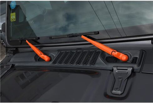 Fit for Jeep Wrangler JL JT Gladiator 2018-2022 ABS Front Window Windshield Wiper Blade Trim Decorative Cover Exterior Car Accessories (Orange) in Saudi Arabia