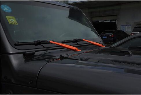 Fit for Jeep Wrangler JL JT Gladiator 2018-2022 ABS Front Window Windshield Wiper Blade Trim Decorative Cover Exterior Car Accessories (Orange) in Saudi Arabia