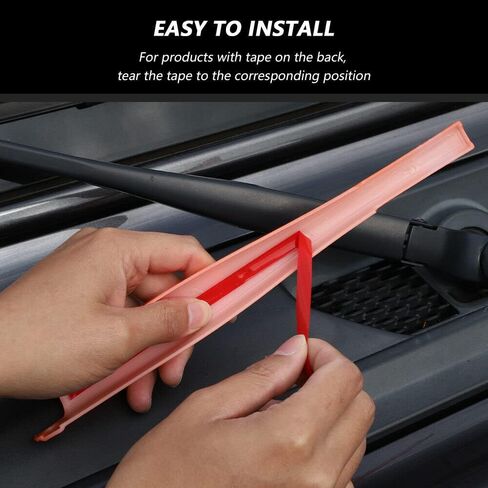 Fit for Jeep Wrangler JL JT Gladiator 2018-2022 ABS Front Window Windshield Wiper Blade Trim Decorative Cover Exterior Car Accessories (Orange) in Saudi Arabia
