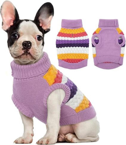 Kuoser Dog Sweater, Thermal Dog Sweaters for Medium Dogs Girl Boy, Red M in Kuwait