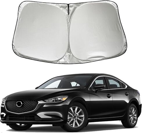 Car Windshield Sun Shade Sunshade متوافق مع Mazda 6 2014-2020 2021 Sport Grand Touring Reserate Signature ، Window Car Front Window Sun Shield Visor in Saudi Arabia