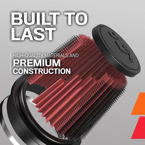 K&N High-Flow Original Lifetime Universal Clamp-On Air Filter: Performance, Premium, Washable: Flange Diameter: 4.5 In, Filter Height: 10 In, Flange Length: 0.625 In, Shape: Round Tapered, RU-1024 in Saudi Arabia