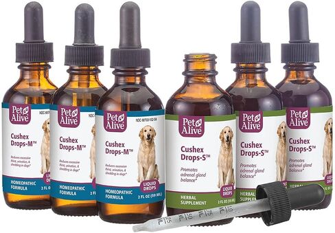 PetAlive Cushex Drops-S, Adrenal Gland Balance Herbal Pet Supplement, 2fl oz., 59ML in Saudi Arabia