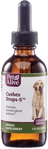 PetAlive Cushex Drops-S, Adrenal Gland Balance Herbal Pet Supplement, 2fl oz., 59ML in Saudi Arabia