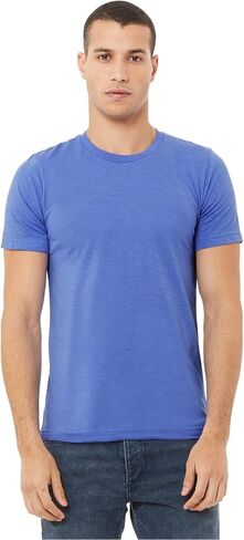 Bella Canvas 6 Pack Adult Unisex Heather T-Shirt Columbia Blue in Saudi Arabia