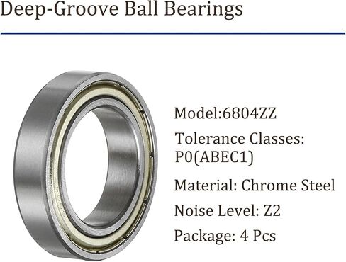 4pcs 6807-2RS Deep Groove Ball Bearings - [35mm Bore x 47mm OD x 7mm Thick] Double Sealed P0 Bearing for Gearboxes Conveyors, Chrome Steel, Z2 in Kuwait
