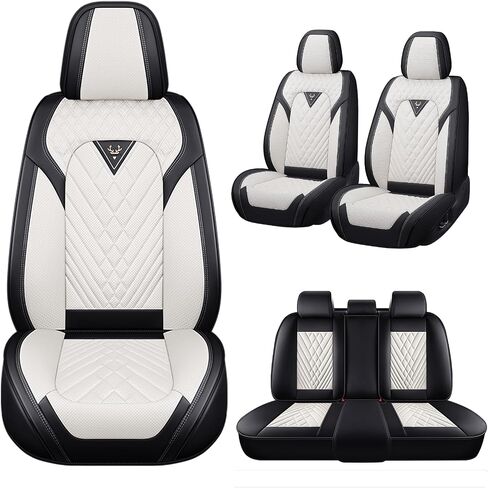 Car seat Covers fit 95% of Mercedes-Benz Models 2000-2024,Premium Nappa Leather Waterproof Anti-Slip Sports Seat Cover,Airbag Compatible Easy to Install Seat Protector Front Pair（Black） in Saudi Arabia