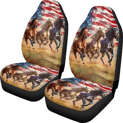 2 Pack Car Front Seat Covers Vehicle Seat Covers Tribal Highland Cattle Cow Sunflower Pattern Car Seat Protector Automotive Accessories Decoration Fit for Most Car Sedan Van Truck in Saudi Arabia