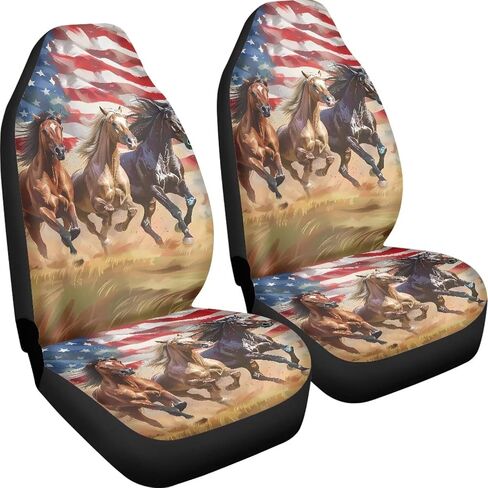 2 Pack Car Front Seat Covers Vehicle Seat Covers Tribal Highland Cattle Cow Sunflower Pattern Car Seat Protector Automotive Accessories Decoration Fit for Most Car Sedan Van Truck in Saudi Arabia