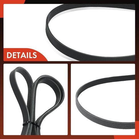 A-Premium Engine Serpentine Drive Belt Compatible with Ford Tempo, Topaz & Mercury Topaz, 1992 1993 1994 - L4 2.3L in Saudi Arabia