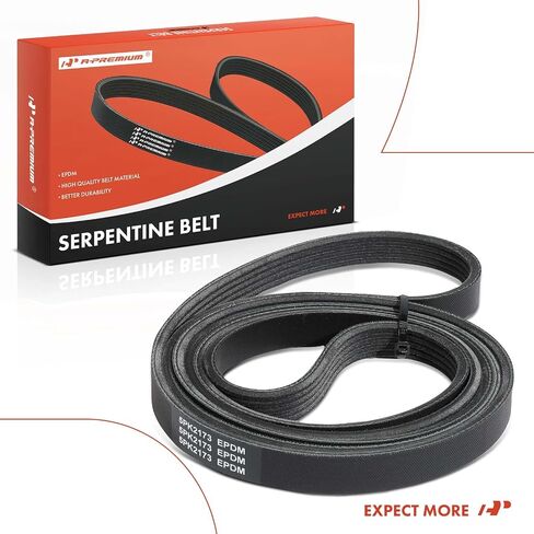 A-Premium Engine Serpentine Drive Belt Compatible with Ford Tempo, Topaz & Mercury Topaz, 1992 1993 1994 - L4 2.3L in Saudi Arabia