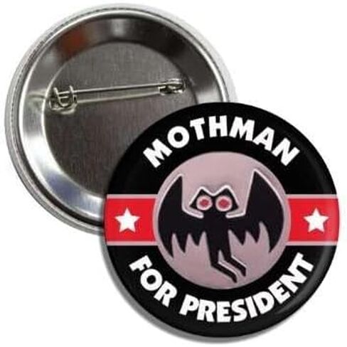 Mothman for President Badge ، زر سعة 2.25 بوصة الكرتون للحيوان in Saudi Arabia