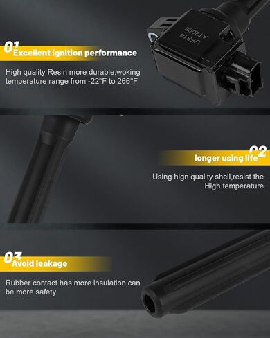 OCPTY 4 ملفات الإشعال WILTH 4 IRIDIUM SPACKS ، ملائمة لـ Mitsubishi Outlander 2.4L 2014 2015 2017 2017 UF814 C-911 ، 49114 in Saudi Arabia