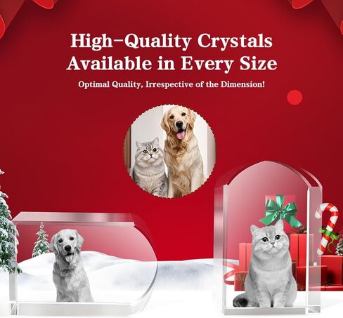 3D Crystal Photo, Customized Mothers Day Gifts for Women Men Wife Husband Mom Father, Personalized Gifts with 3D Laser Etched, Engraved Inside the Crystal Using Your Photo Customized Memorial-Heart in Saudi Arabia