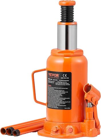 VEVOR Hydraulic Bottle Jack, 20 Ton/44092 lbs Low Profile Welded Bottle Jack with 6.69''-12.6'' Lifting Range & 3-Section Long Handle, for Car, Pickup, Truck, RV, Auto Repair, Industrial Engineering in Kuwait