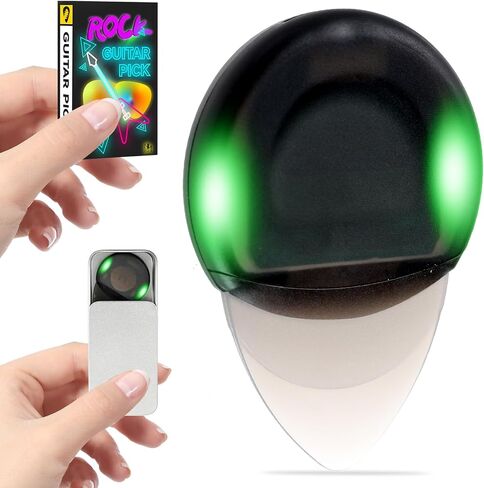 LED Light Up Guitar Picks – Glow-in-the-Dark, Replaceable Button Cell Battery, Customizable for Electric & Acoustic Guitars, Firefly Guitar Accessories, Cool Guitar Picks for Musicians in Saudi Arabia