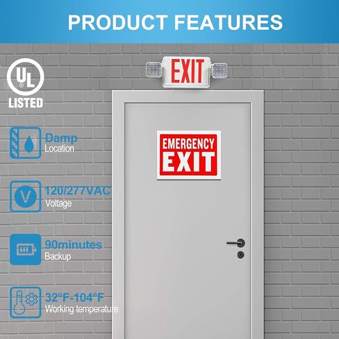 LED ENERGY PLUS Remote Outdoor Emergency Light Head – Single Head LED Lamp - Weatherproof Emergency Exit Lighting – 3.6V OR 9.6V Volts, 1.7 Watts (1 Pack) in Kuwait