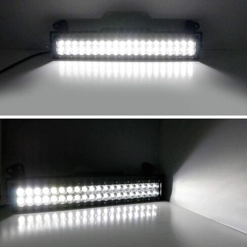 iJDMTOY Lower Grille 20-Inch LED Light Bar Compatible with 2011-16 Ford F250 F350 Super Duty, Includes (1) 120W High Power LED Lightbar, Lower Bumper Opening Mount Brackets & On/Off Switch Wiring Kit in Saudi Arabia