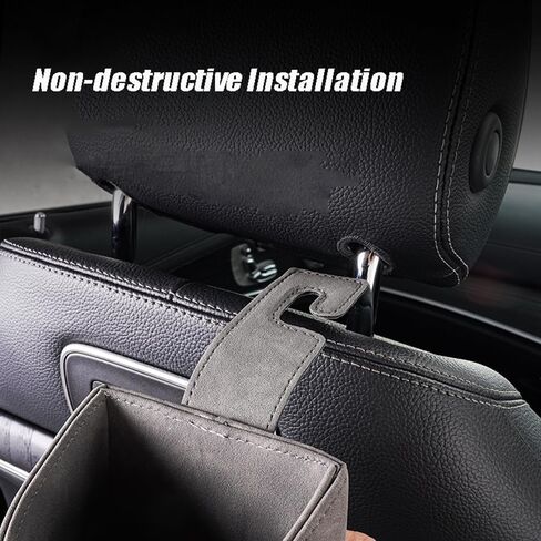 2 Pcs Car Cup Holder for Mercedes Benz GLS/AMG X167 X166 SUV, Car Seat Back Multifunctional Hook Cup Drink Holders with Hooks,Black, normal in Saudi Arabia