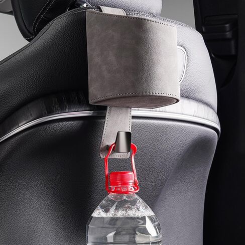 2 Pcs Car Cup Holder for Mercedes Benz GLS/AMG X167 X166 SUV, Car Seat Back Multifunctional Hook Cup Drink Holders with Hooks,Black, normal in Saudi Arabia