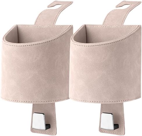 2 Pcs Car Cup Holder for Mercedes Benz GLS/AMG X167 X166 SUV, Car Seat Back Multifunctional Hook Cup Drink Holders with Hooks,Black, normal in Saudi Arabia