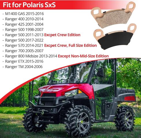منصات الفرامل الخلفية الأمامية الملبدة لـ Ranger 400 425 500 570 700 ETX TM 800-MIDSIZE M1400 OEM# 2202413 1910514 2206255 2202097 in Saudi Arabia