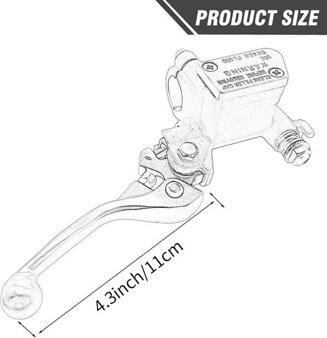 5XC-W2587-00-00 Front Brake Master Cylinder, Replacement for Yamaha YZ250F 2007-2025 YZ450F YZ250 YZ125 2008-2025, Replaces 5XC-W2587-00-00 in Saudi Arabia