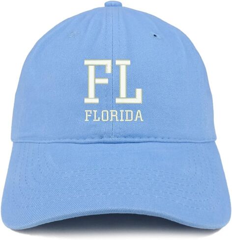 Trendy Apparel Shop FL Florida State Acronym Embroidered Cotton Dad Hat in Saudi Arabia
