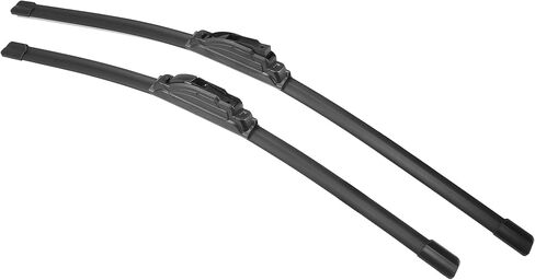X AUTOHAUX 2pcs 24"+20" Silicone Front Windshield Wiper Blade for Kia Soul 2021-2023 Windscreen Wiper OE Replacement Set All-Seasons J/U Hook in Saudi Arabia