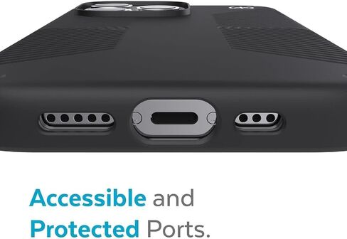 Speck Presidio2 Grip Case for Apple iPhone 13 Pro Polycarbonate, Shock-Absorbent, Black in Saudi Arabia