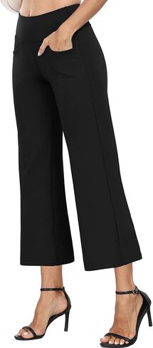 CADMUS High Waist Yoga Pants Women Wide Leg Pants with Pockets Stretch Dress Casual Sweatpants Petite/Regular/Tall in Saudi Arabia