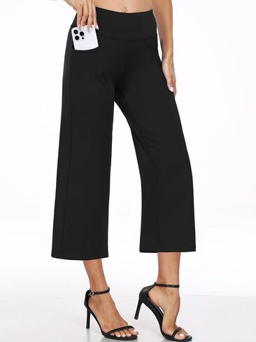 CADMUS High Waist Yoga Pants Women Wide Leg Pants with Pockets Stretch Dress Casual Sweatpants Petite/Regular/Tall in Saudi Arabia