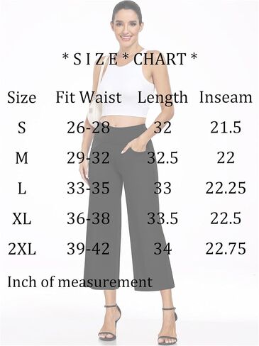 CADMUS High Waist Yoga Pants Women Wide Leg Pants with Pockets Stretch Dress Casual Sweatpants Petite/Regular/Tall in Saudi Arabia